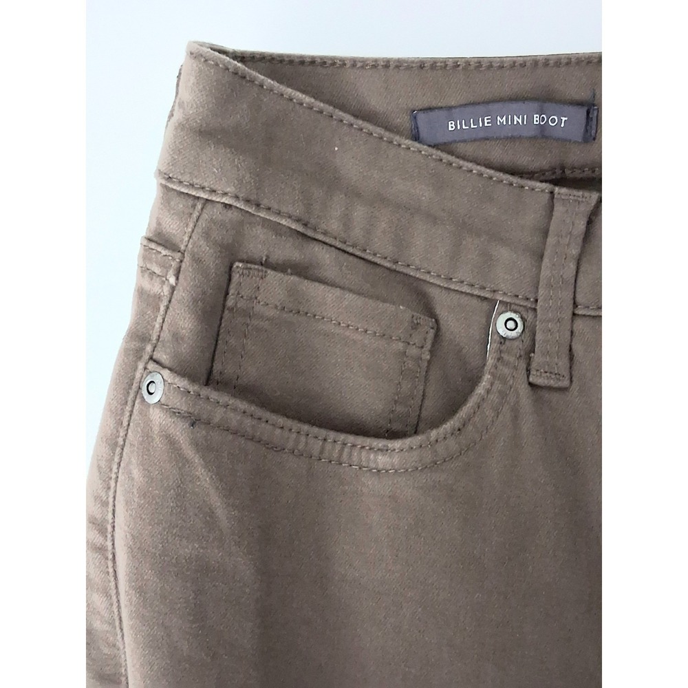 NYDJ Billie Mini Bootcut Jeans Women's Size 6 Brown Stretch Lift Tuck Pre-owned - Picture 8 of 14
